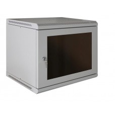 Телекоммуникационный шкаф 19" настенный, 6U 600x600мм, стеклянная дверь